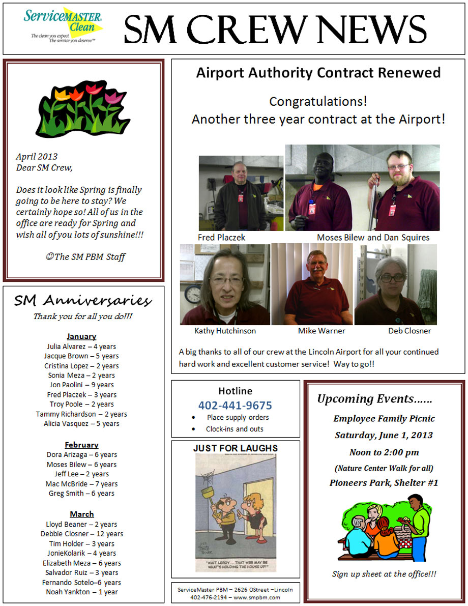 April 2013 Crew News image 1